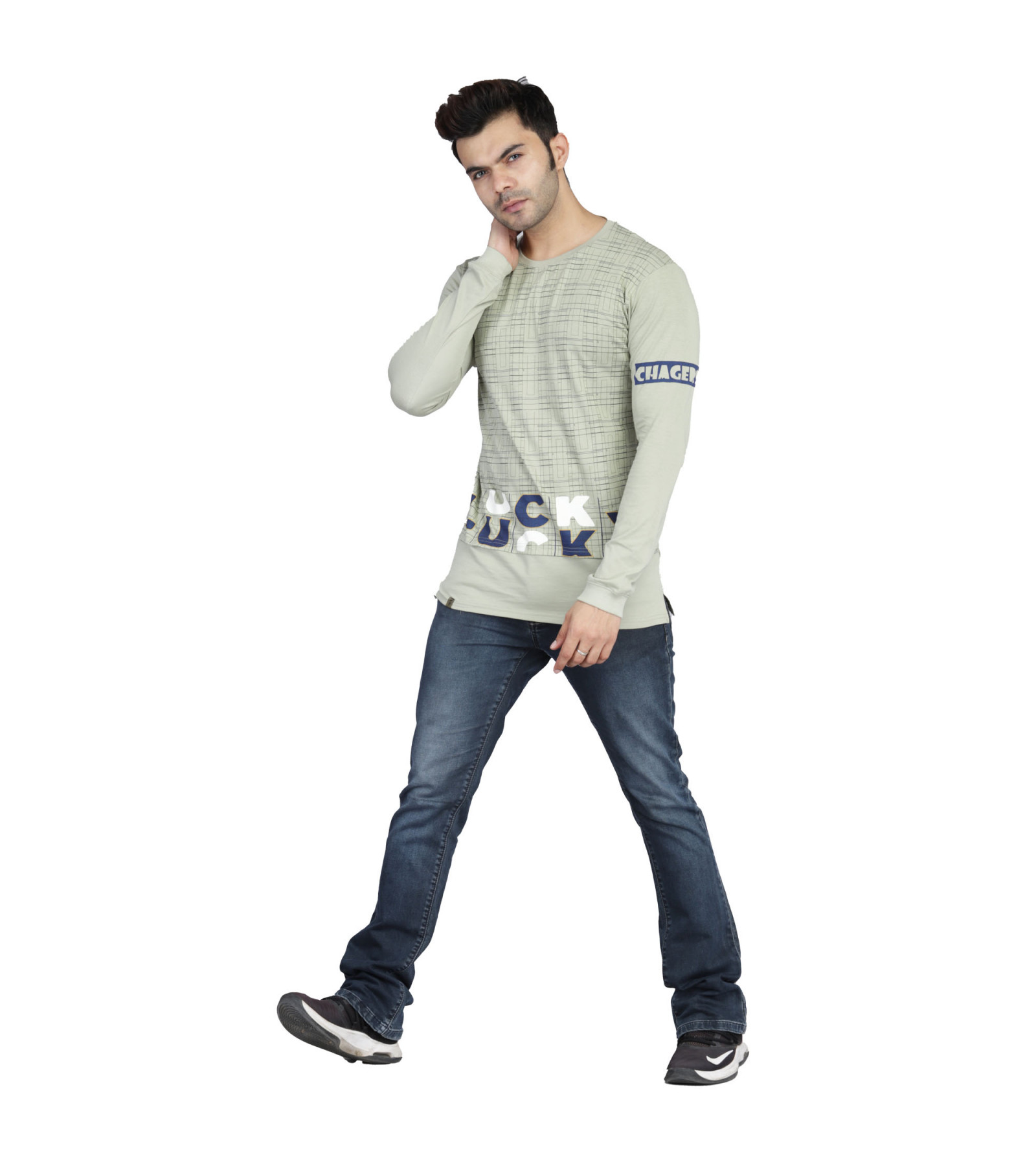 Trendy mens full sleeve t-shirt