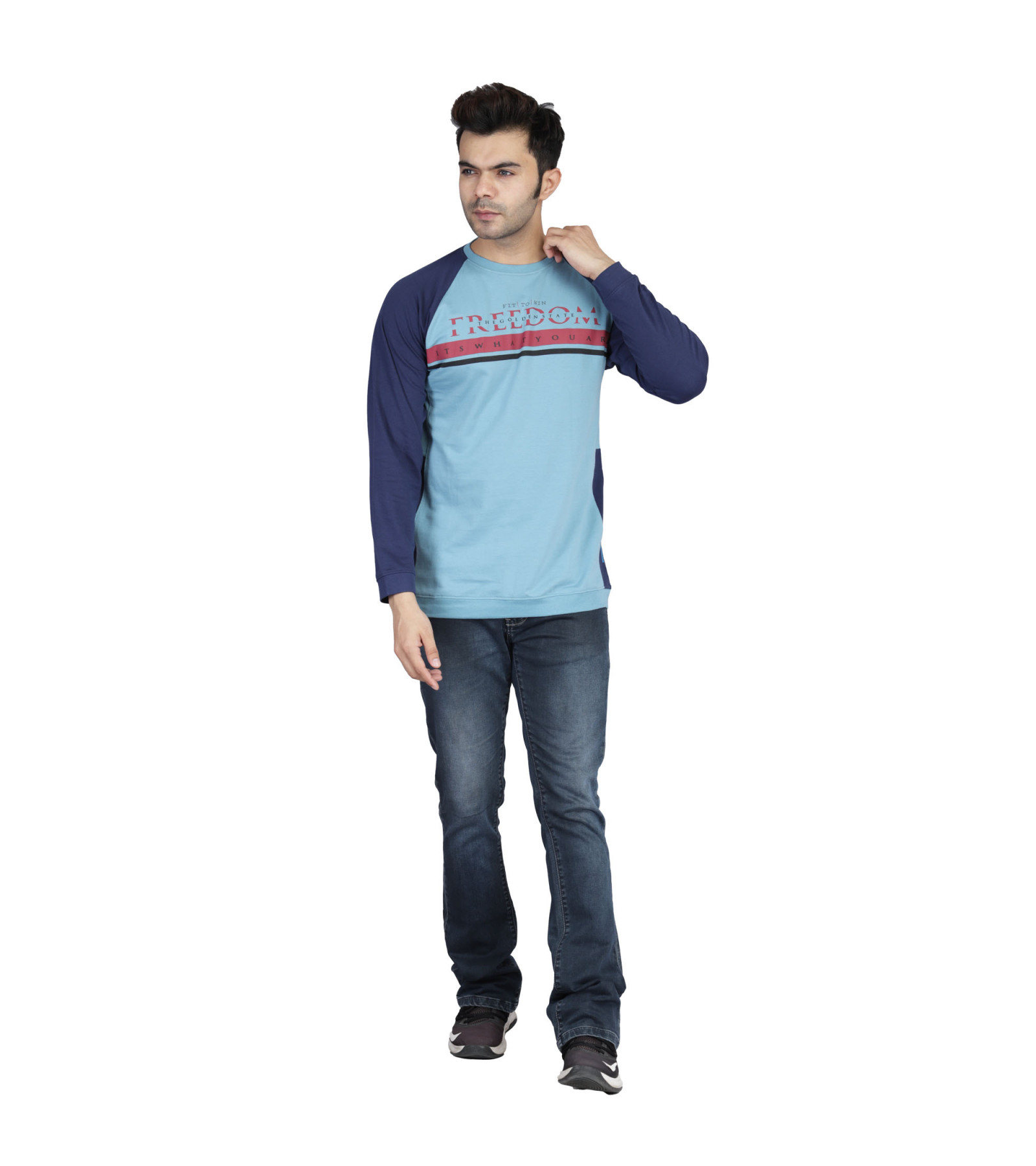 Trendy mens full sleeve t-shirt