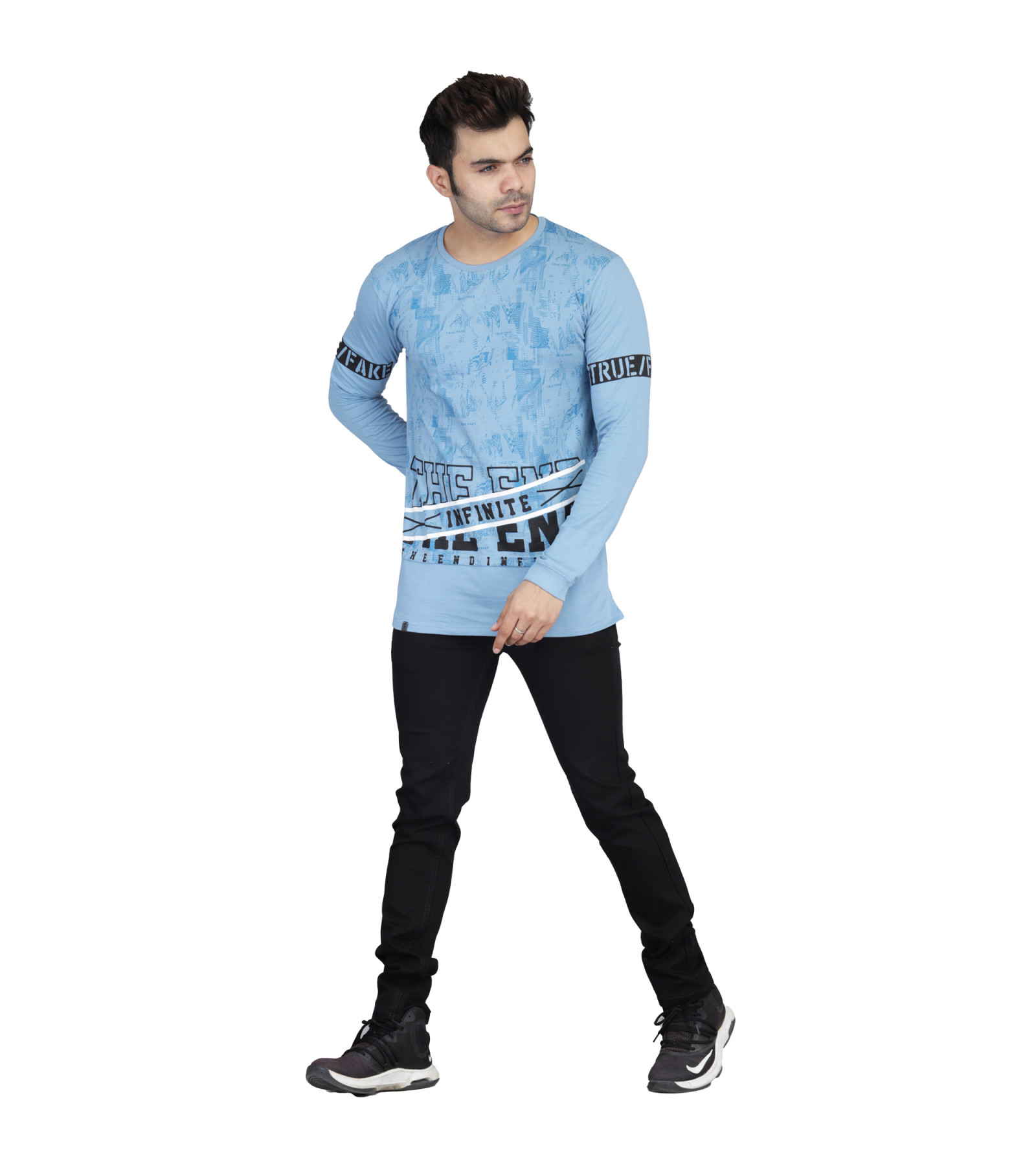 Trendy mens full sleeve t-shirt