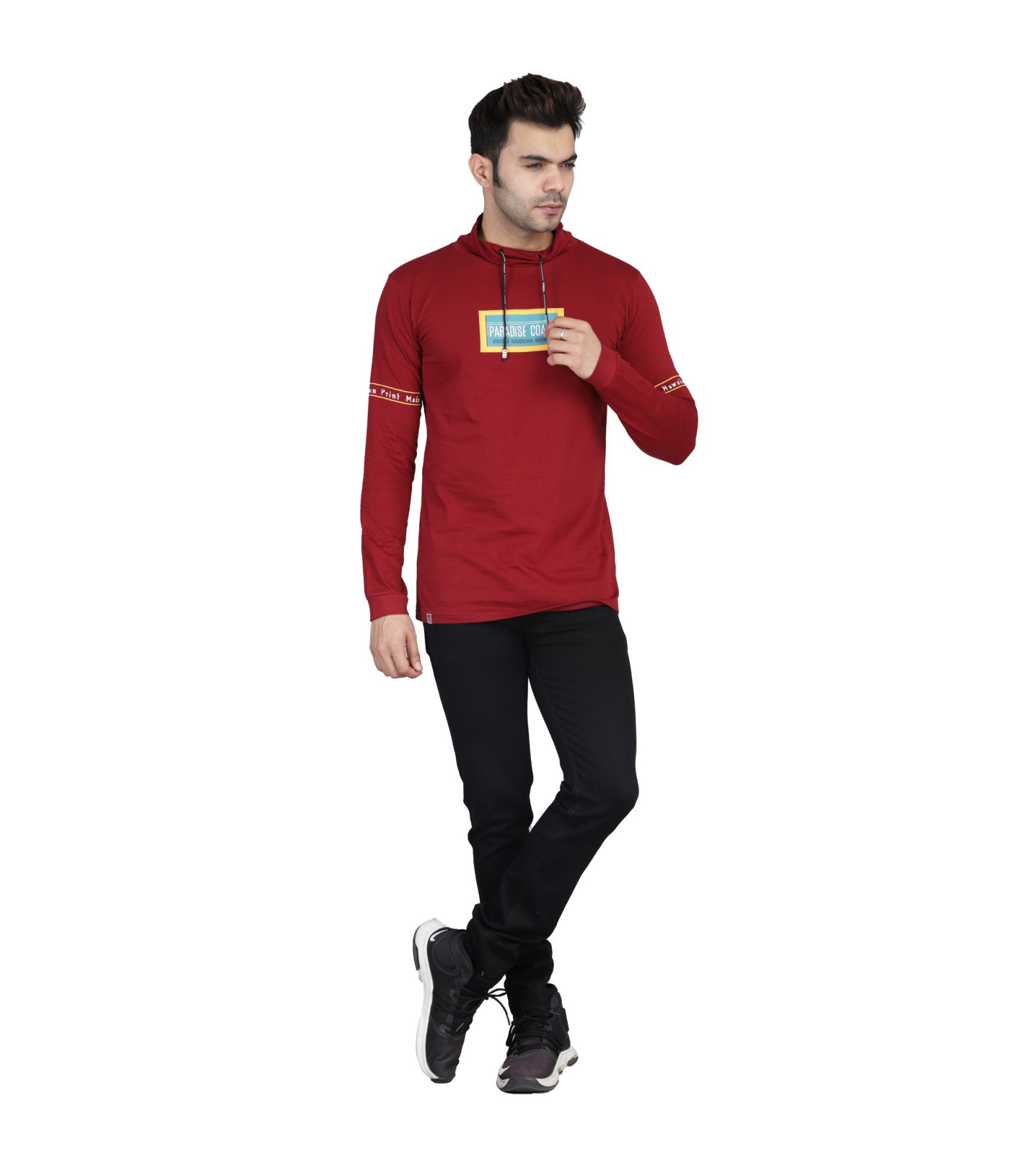 Trendy mens full sleeve t-shirt