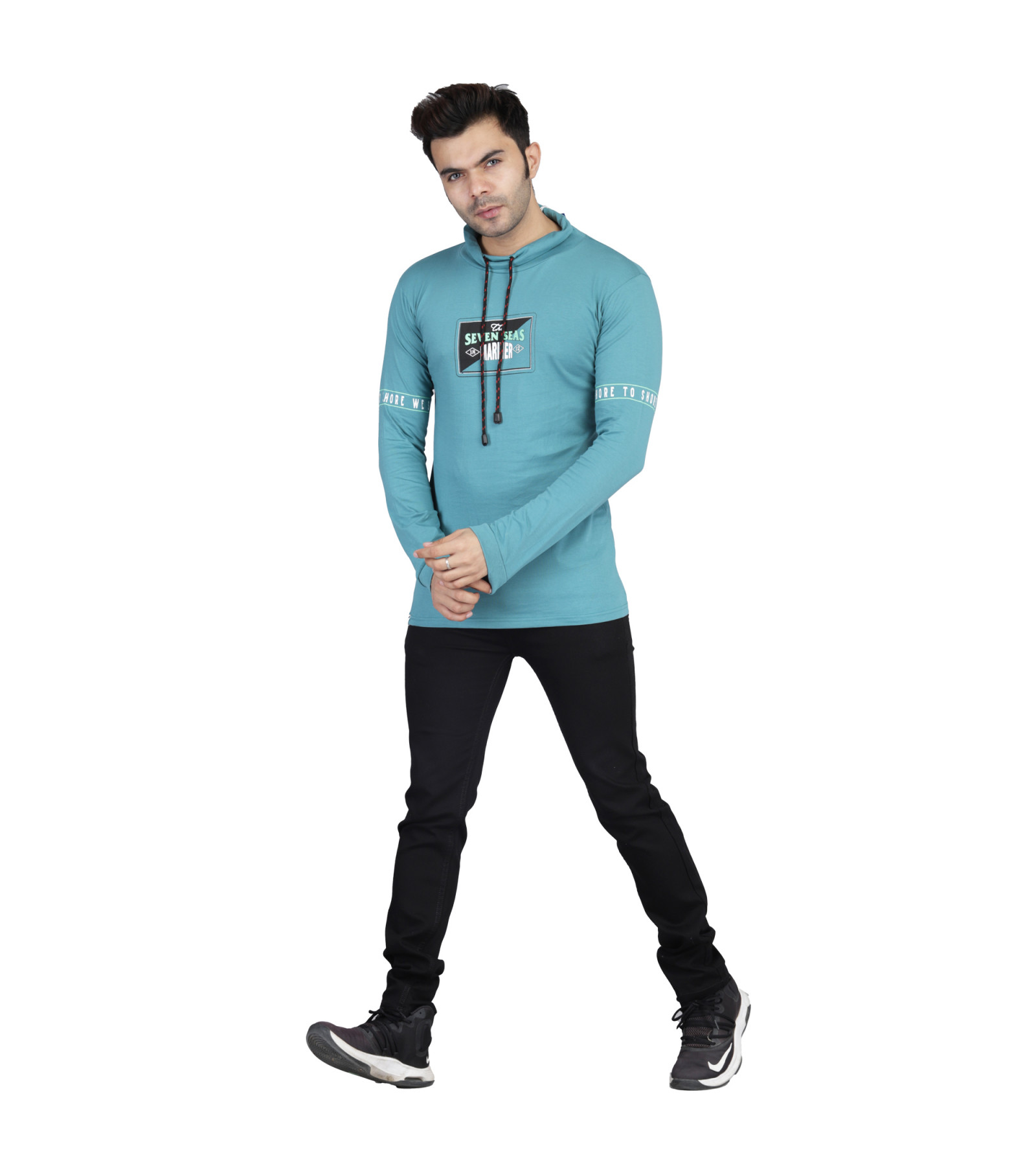 Trendy mens full sleeve t-shirt