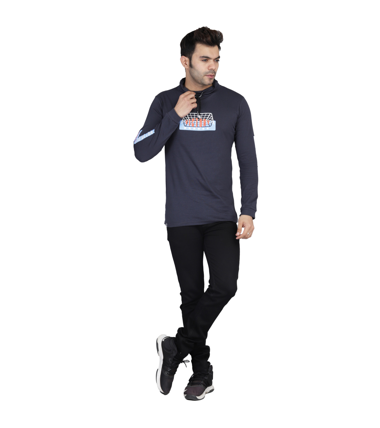 Trendy mens full sleeve t-shirt