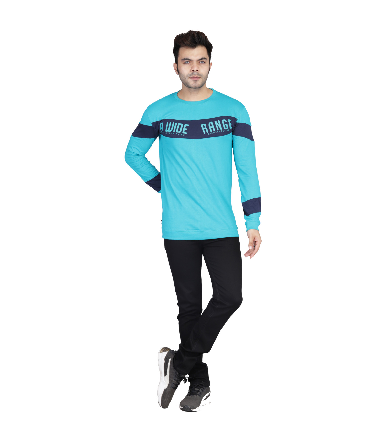 Trendy mens full sleeve t-shirt