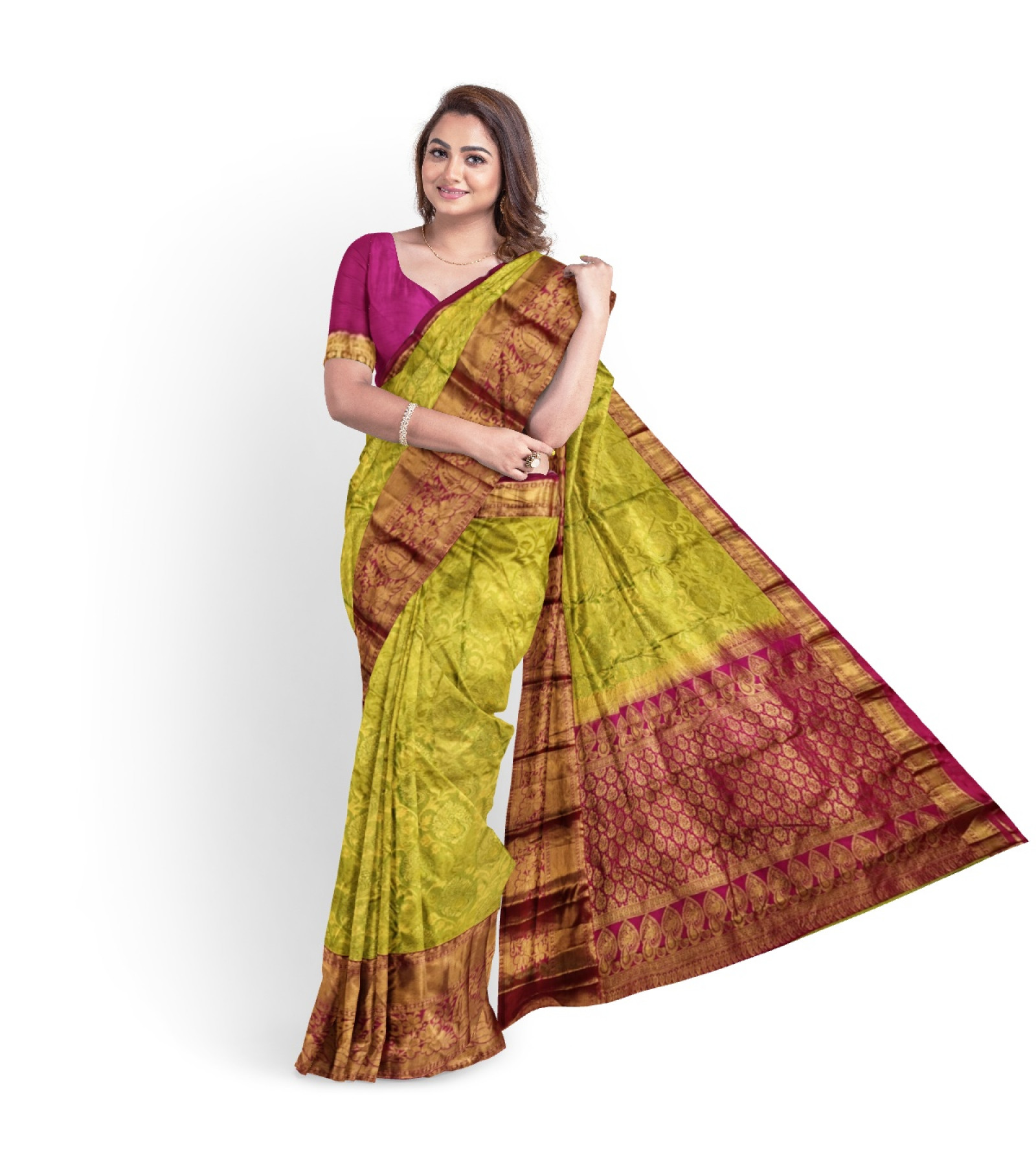 Kanjipuram tissue womens SILK saree